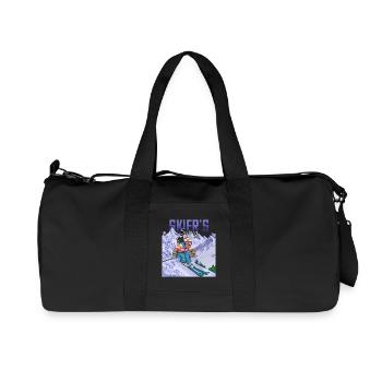 Skier's Swing Ski Alpin Sport - Recycelte Canvas-Sporttasche von Stanley/Stella - Schwarz - Vorne