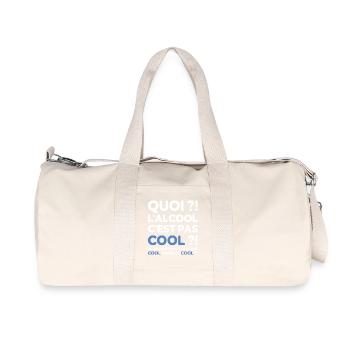 Quoi ? l'alcool c'est pas cool ? Replique culte - Sac de sport en toile recyclée Stanley/Stella - blanc naturel - Devant