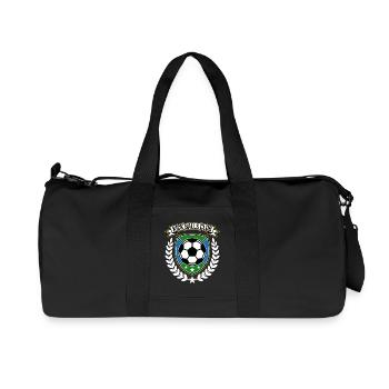 Kick Balls Club Football Crest - Recycled Canvas Sports Bag by Stanley/Stella - black - Front