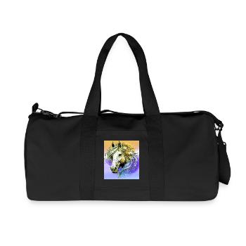 cheval - Sac de sport en toile recyclée Stanley/Stella - noir - Devant