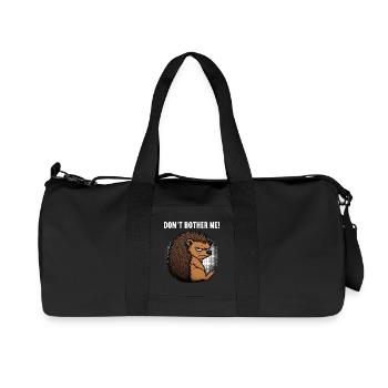 Don't Bother Me Igel Igelliebhaber Igelfan Stachel - Recycelte Canvas-Sporttasche von Stanley/Stella - Schwarz - Vorne