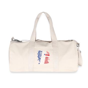 Romorantin Filets Tremblants - Recycelte Canvas-Sporttasche von Stanley/Stella - Naturweiß - Vorne