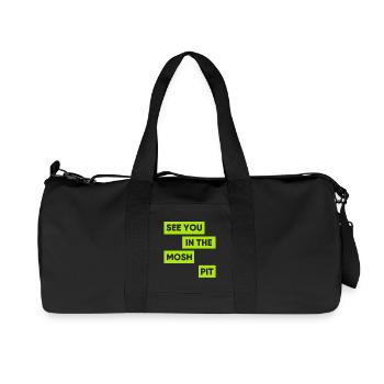 Wir sehen uns im Mosh Pit - Recycelte Canvas-Sporttasche von Stanley/Stella - Schwarz - Vorne