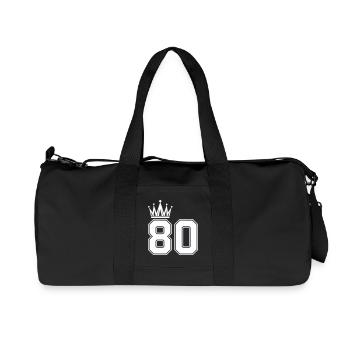 80_krone- - Recycled Canvas Sports Bag by Stanley/Stella - black - Front