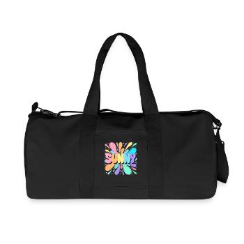 Sunny Splash Lettres Multicolores - Sac de sport en toile recyclée Stanley/Stella - noir - Devant