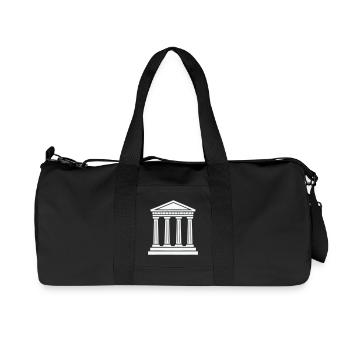 Klassischer Tempel Säulen Silhouette - Recycelte Canvas-Sporttasche von Stanley/Stella - Schwarz - Vorne