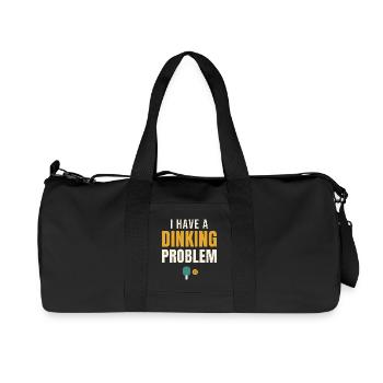 I Have A Dinking Problem Pickleball - Recycelte Canvas-Sporttasche von Stanley/Stella - Schwarz - Vorne