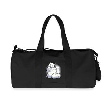 Samoyèdes Propriétaires de Samoyèdes Amants Samoyèdes - Sac de sport en toile recyclée Stanley/Stella - noir - Devant