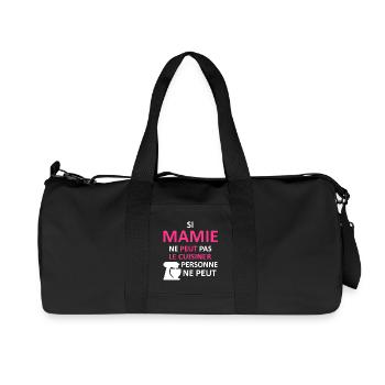 Mamie peut le cuisiner - Sac de sport en toile recyclée Stanley/Stella - noir - Devant