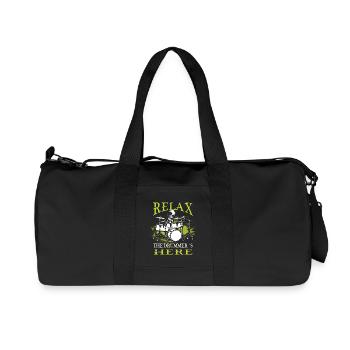 Relax, the drummer's here - Recycled Canvas Sports Bag by Stanley/Stella - black - Front