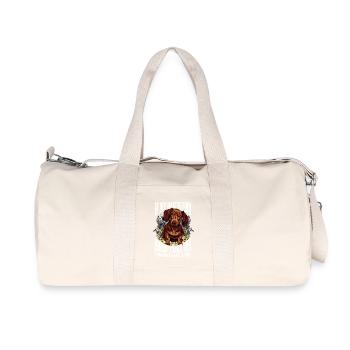 If my Dachshund doesn't like you, I probably won't - Recycled Canvas Sports Bag by Stanley/Stella - natural - Front