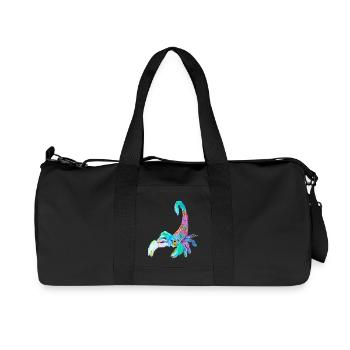 Bunter Skorpion - Recycelte Canvas-Sporttasche von Stanley/Stella - Schwarz - Vorne
