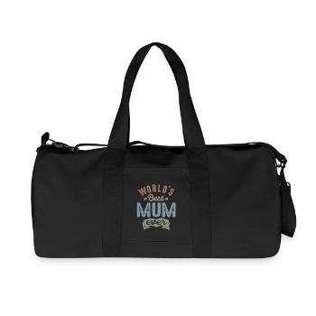 Best Mum - Recycled Canvas Sports Bag by Stanley/Stella - black - Front