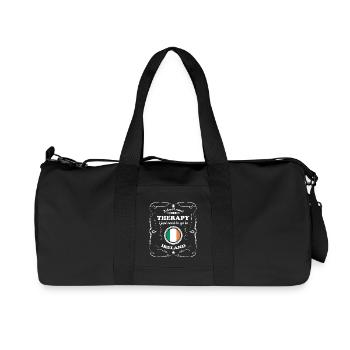 DON T NEED THERAPY WANT GO IRELAND - Recycled Canvas Sports Bag by Stanley/Stella - black - Front