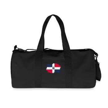 indigène Drapeau Roots Roots Re dominicaine - Sac de sport en toile recyclée Stanley/Stella - noir - Devant