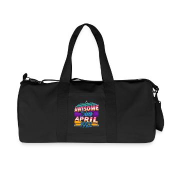April 1992 - Recycelte Canvas-Sporttasche von Stanley/Stella - Schwarz - Vorne