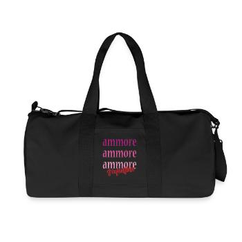 t-shirt Napoli amour amour Saint-Valentin - Sac de sport en toile recyclée Stanley/Stella - noir - Devant