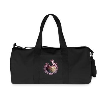 Cute little witch flying with a broom - Recycled Canvas Sports Bag by Stanley/Stella - black - Front