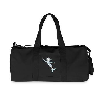 Belle sirène aux couleurs pastel fraîches - Sac de sport en toile recyclée Stanley/Stella - noir - Devant