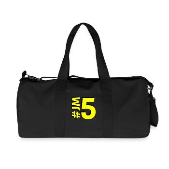 JM5 - Recycled Canvas Sports Bag by Stanley/Stella - black - Front