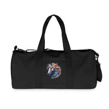 Cheval - Sac de sport en toile recyclée Stanley/Stella - noir - Devant