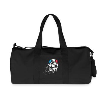 Logo de l’explosion du ballon de l’équipe de France - Sac de sport en toile recyclée Stanley/Stella - noir - Devant
