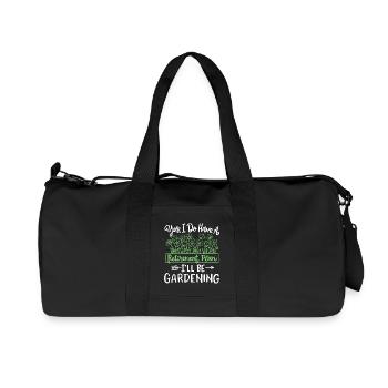 Gartenarbeit Gärtner - Recycelte Canvas-Sporttasche von Stanley/Stella - Schwarz - Vorne