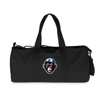 Affe Brille Cap - Recycelte Canvas-Sporttasche von Stanley/Stella - Schwarz - Vorne