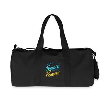 das Beste am Freibad - Recycelte Canvas-Sporttasche von Stanley/Stella - Schwarz - Vorne