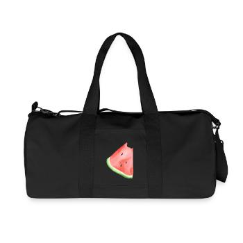 Painted watermelon - Recycled Canvas Sports Bag by Stanley/Stella - black - Front