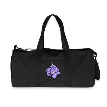 Unicorn, elephant, bad-tempered, angry, sad - Recycled Canvas Sports Bag by Stanley/Stella - black - Front