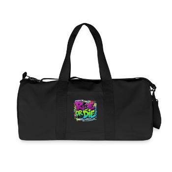 Ride or Die Skateboard Graffiti – Streetstyle - Sac de sport en toile recyclée Stanley/Stella - noir - Devant