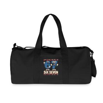 6 7 Six Seven Memes – Christmas Kids Gaming - Recycled Canvas Sports Bag by Stanley/Stella - black - Front