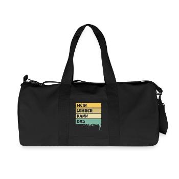 Profession : Enseignant - Sac de sport en toile recyclée Stanley/Stella - noir - Devant