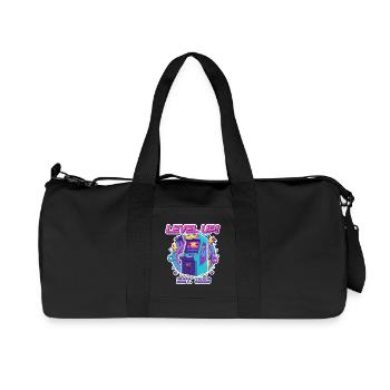 Level Up 1985 – Retro Arcade Automat Design - Recycled Canvas Sports Bag by Stanley/Stella - black - Front