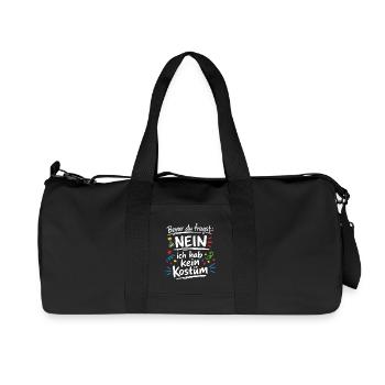 Before you ask I don't have a costume saying - Recycled Canvas Sports Bag by Stanley/Stella - black - Front