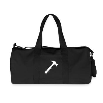 Hammer Tool Graffiti Splatter Vector - Recycled Canvas Sports Bag by Stanley/Stella - black - Front