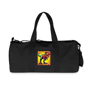 dinosaur - Recycled Canvas Sports Bag by Stanley/Stella - black - Front