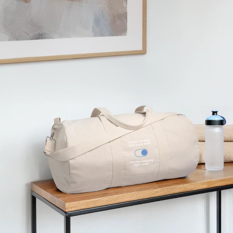 Dark Mode Exists Programmer IT Nerd Coder Office Recycled Canvas Sports Bag by Stanley/Stella