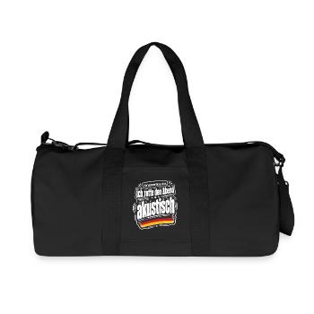 Ich kommentiere nicht, ich rette den Abend... - Recycelte Canvas-Sporttasche von Stanley/Stella - Schwarz - Vorne