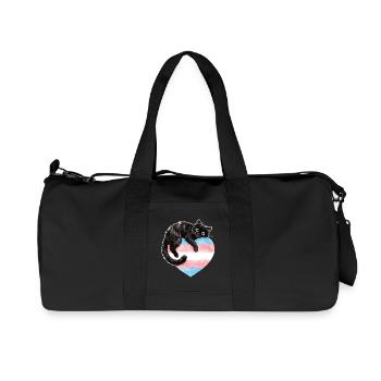 Pride Month LGBTQ - Protect Trans Kids - Recycled Canvas Sports Bag by Stanley/Stella - black - Front