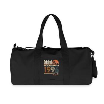 1996 Vintage Vintage Birthday Gift Retro - Recycled Canvas Sports Bag by Stanley/Stella - black - Front