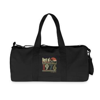 August 1976 Vintage Retro Birthday Gift Goon - Recycled Canvas Sports Bag by Stanley/Stella - black - Front