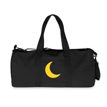 Mond Sichel Gelb - Recycelte Canvas-Sporttasche von Stanley/Stella - Schwarz - Vorne