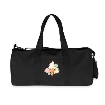 Kugel Für Kugel Glücklich - Recycelte Canvas-Sporttasche von Stanley/Stella - Schwarz - Vorne