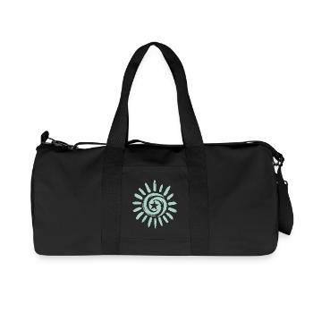 Sonne mit Stern - Recycelte Canvas-Sporttasche von Stanley/Stella - Schwarz - Vorne