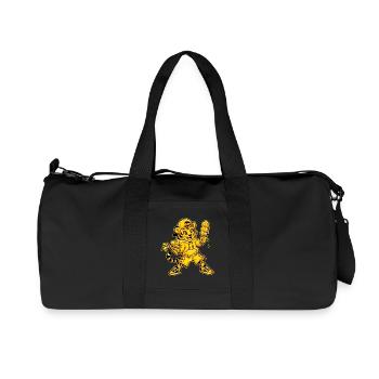 Tiger Summer Holiday - Recycelte Canvas-Sporttasche von Stanley/Stella - Schwarz - Vorne