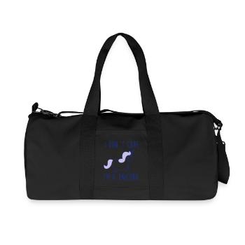 i dont care im a unicorn - Sac de sport en toile recyclée Stanley/Stella - noir - Devant