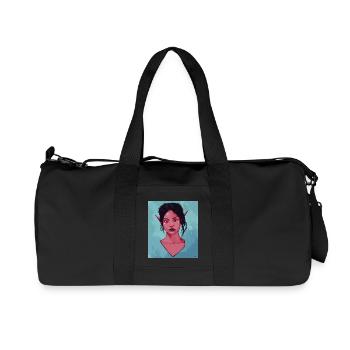 Portrait of a lady - Recycled Canvas Sports Bag by Stanley/Stella - black - Front