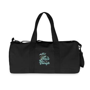 Ces cheveux, mais. - Cadeau - Sac de sport en toile recyclée Stanley/Stella - noir - Devant